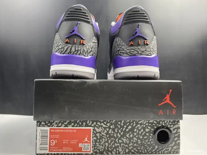 Rep LUCY 3 050 CT8532 Retro Air Black Court Purple Jordan 0523